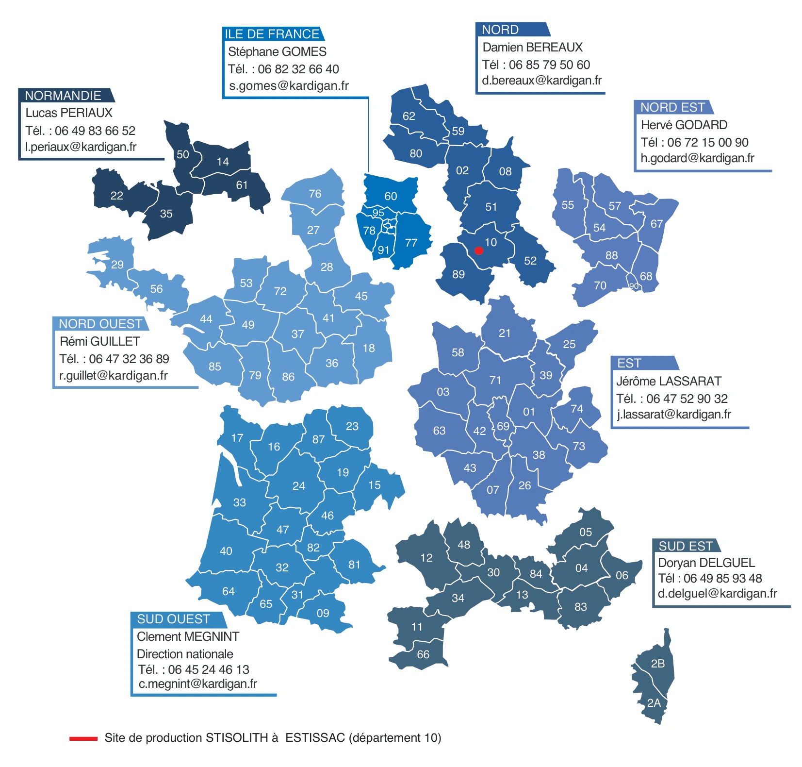 carte commerciaux